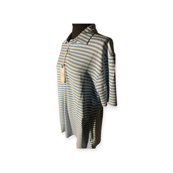 Southern Tide Blue and White Striped Shirt - Picture 7 of 9